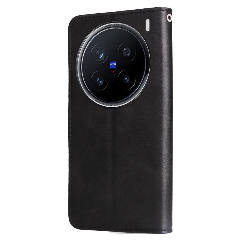 Kožený Kryt Vivo X200 Pro Peněženka Na Zip