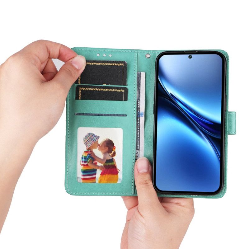 Kožený Kryt Vivo X200 Pro Slunečnicový Vzor