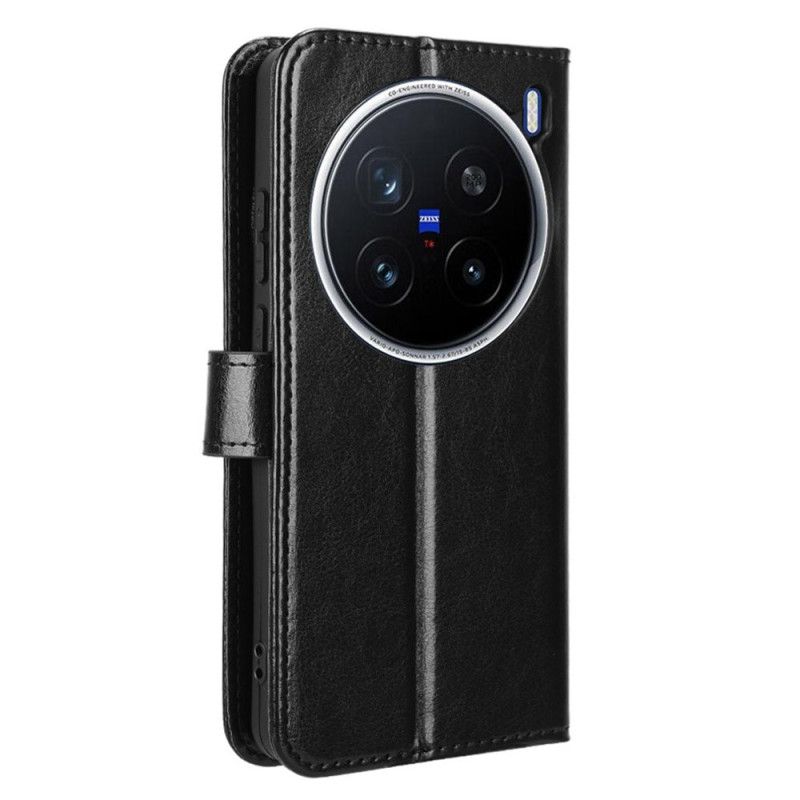 Peněženková Pouzdra Vivo X200 Pro Kryty Na Mobil Okázalá Umělá Kůže