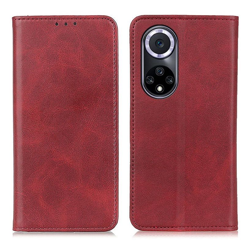 Kryty Na Mobil Na Honor 50 Flipové Pouzdro Elegance Štípaná Kůže