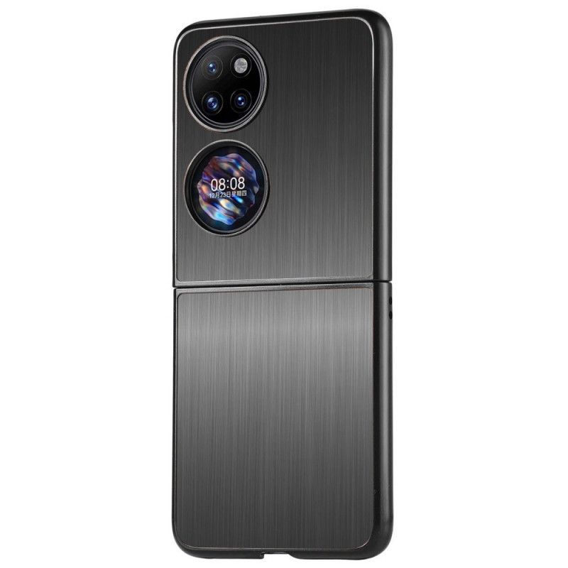 Kryt Na Huawei P50 Pocket Efekt Kartáčovaného Kovu