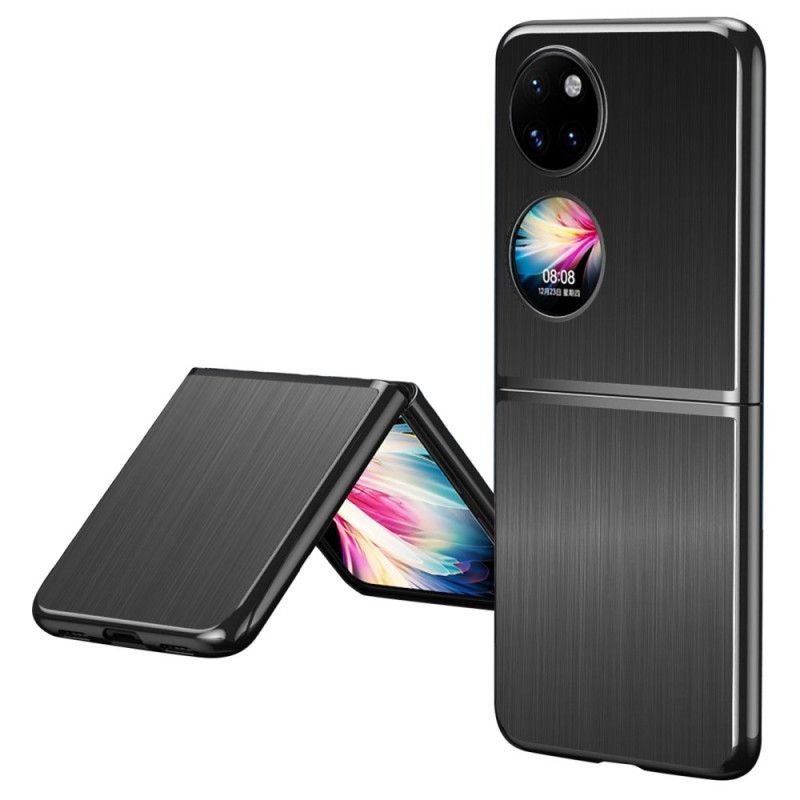 Kryt Na Huawei P50 Pocket Efekt Kartáčovaného Kovu
