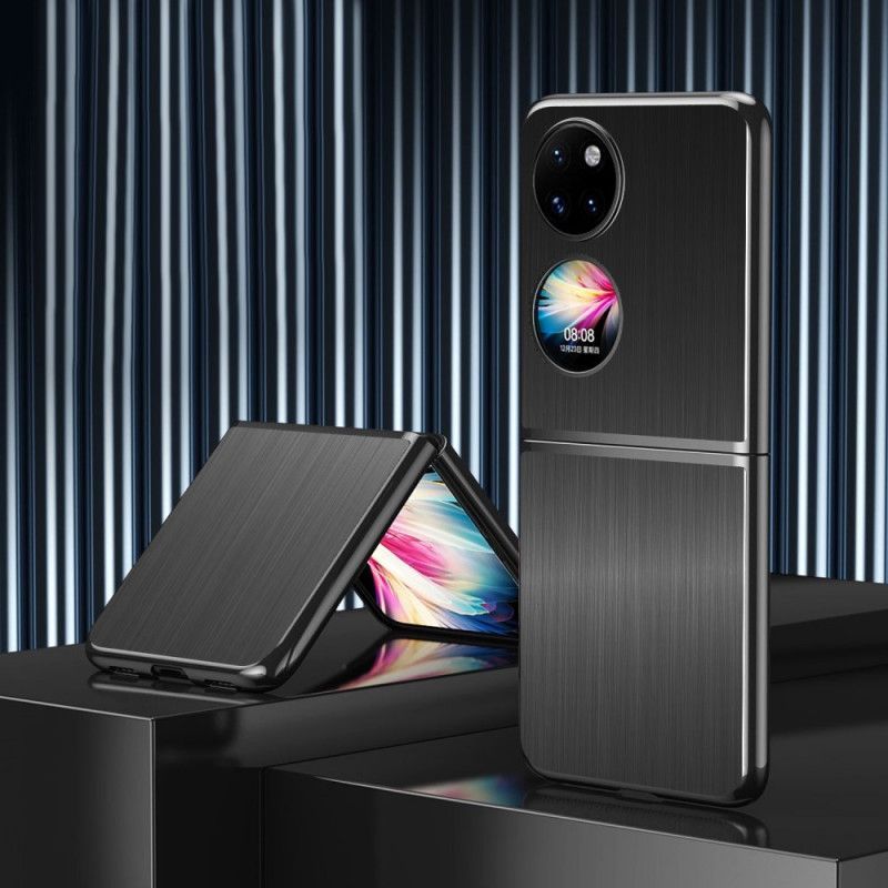 Kryt Na Huawei P50 Pocket Efekt Kartáčovaného Kovu