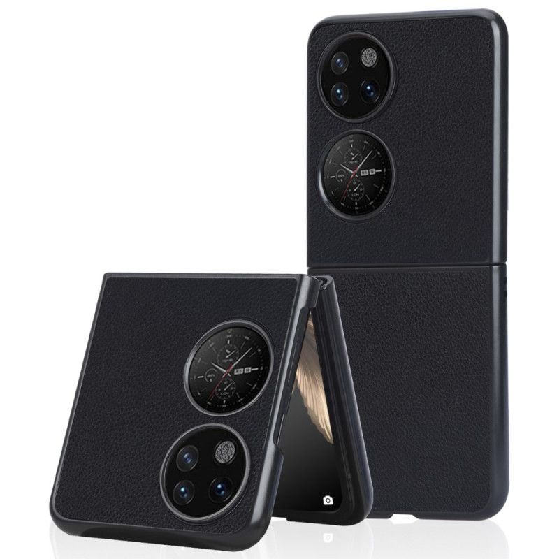 Kryt Na Huawei P50 Pocket Efekt Kůže Litchi