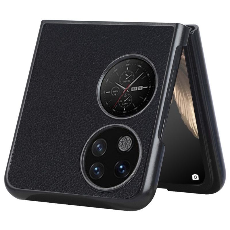 Kryt Na Huawei P50 Pocket Efekt Kůže Litchi