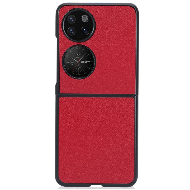 Kryt Na Huawei P50 Pocket Efekt Kůže Litchi