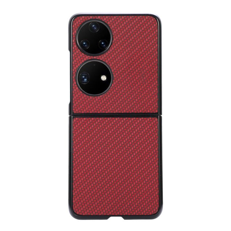 Kryt Na Huawei P50 Pocket Texturované Uhlíkové Vlákno