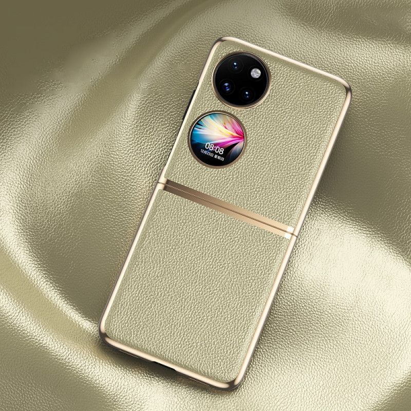 Kryty Na Mobil Na Huawei P50 Pocket Hrany Ve Stylu Umělé Kůže