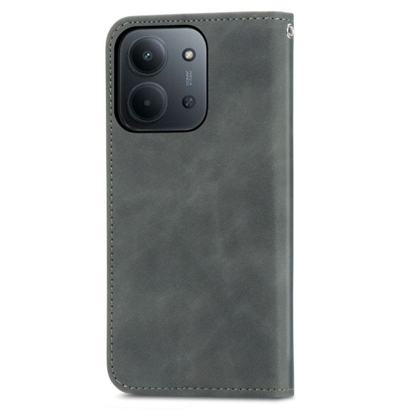 Kožené Pouzdro Folio Poco C85 Efekt Semiše