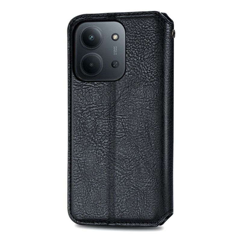 Kožené Pouzdro Folio Poco C85 Semišový Efekt