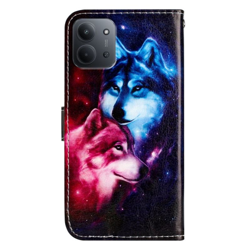 Kožený Kryt Poco C85 Dva Vlci