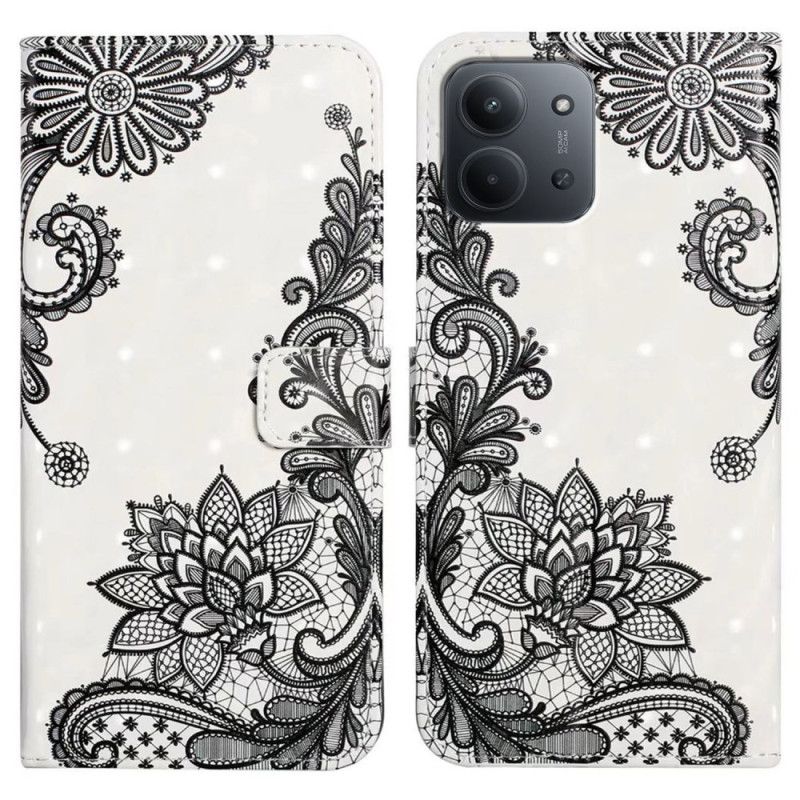 Kožený Kryt Poco C85 Krajka