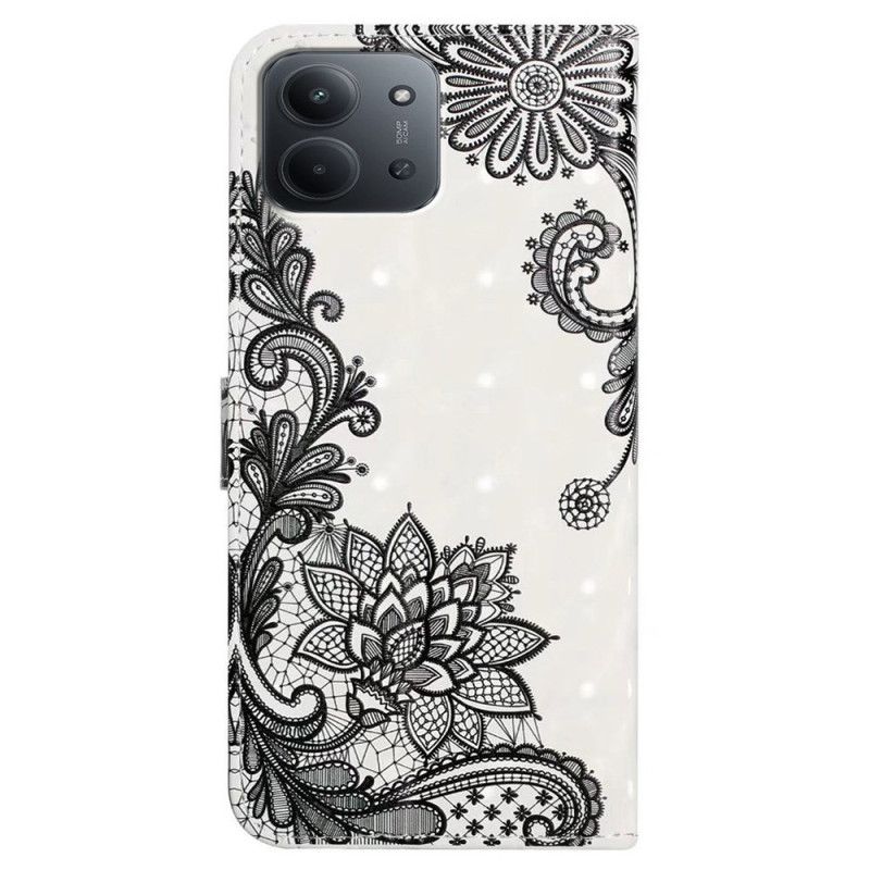 Kožený Kryt Poco C85 Krajka