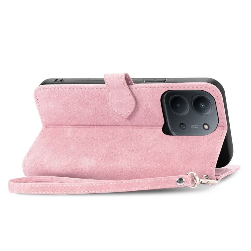 Kožený Kryt Poco C85 Krajková Peněženka