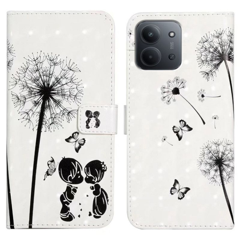 Kožený Kryt Poco C85 Láska K Pampeliškám