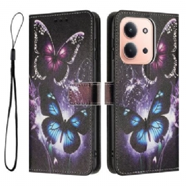 Peněženková Pouzdra Poco C85 Dva Motýli