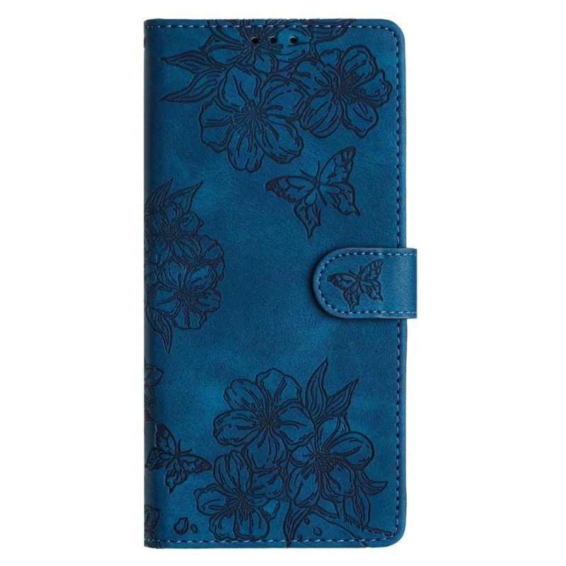 Peněženková Pouzdra Poco C85 Kryty Na Mobil Květinový