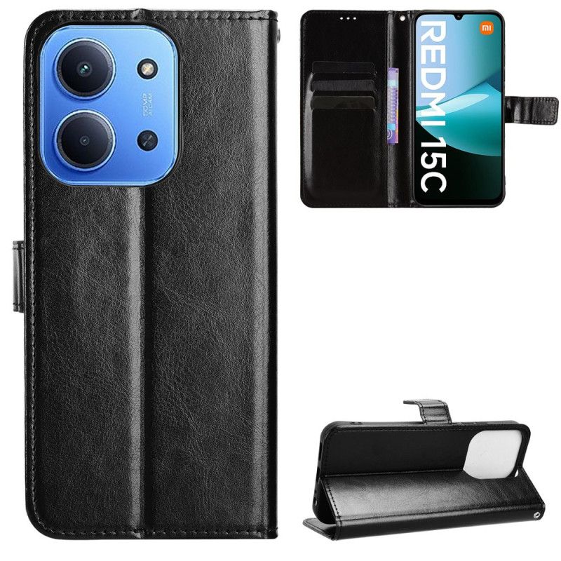 Peněženková Pouzdra Poco C85 Kryty Na Mobil Křiklavá Umělá Kůže