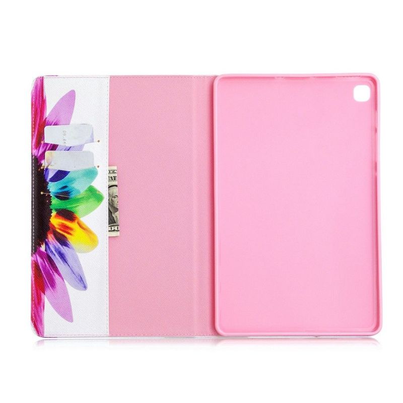 Flipové Pouzdro Na Samsung Galaxy Tab S6 Lite Barevné Okvětní Lístky
