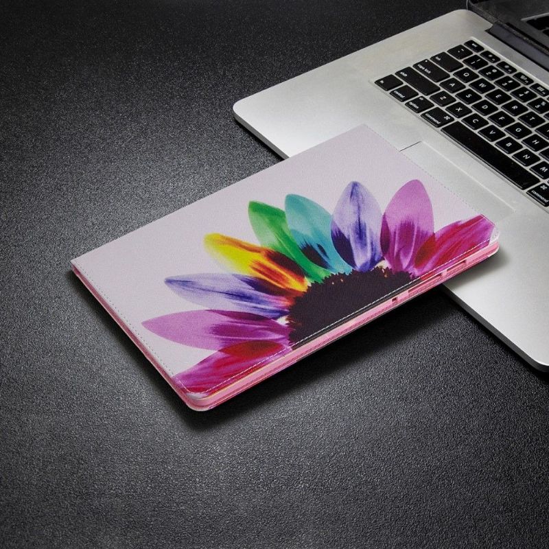 Flipové Pouzdro Na Samsung Galaxy Tab S6 Lite Barevné Okvětní Lístky