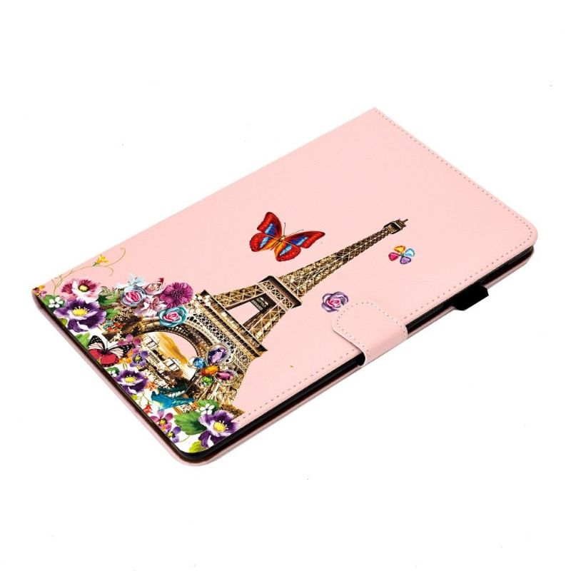 Kožené Pouzdro Na Samsung Galaxy Tab S6 Lite Pramen Eiffelovy Věže