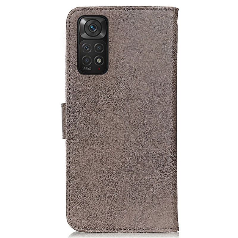 Flipové Pouzdro Na Xiaomi Redmi Note 11 / Note 11S Držák Karet S Koženými Efekty Khazneh
