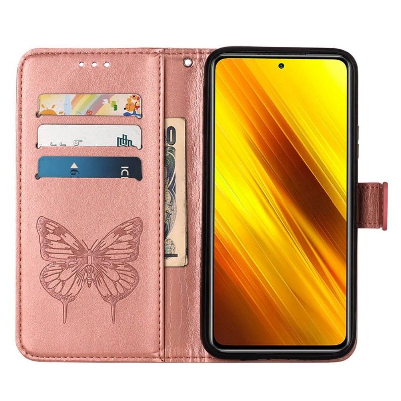 Flipové Pouzdro Na Xiaomi Redmi Note 11 / Note 11S Držák Motýlích Květin