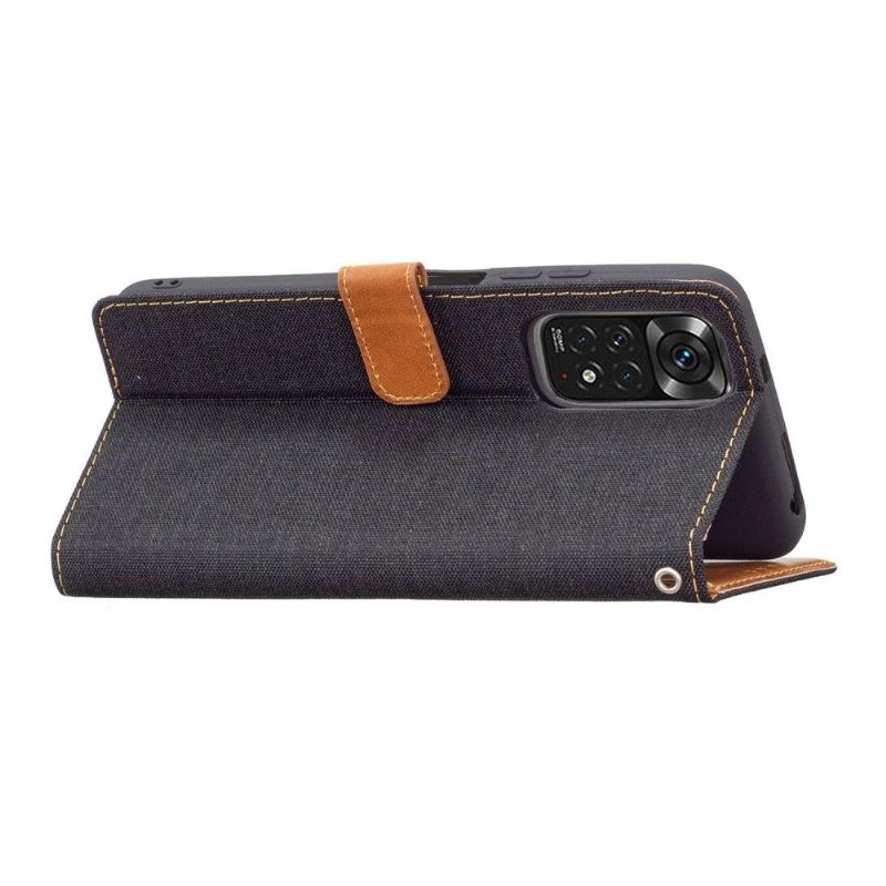 Flipové Pouzdro Na Xiaomi Redmi Note 11 / Note 11S Efekt Plátna Oxford