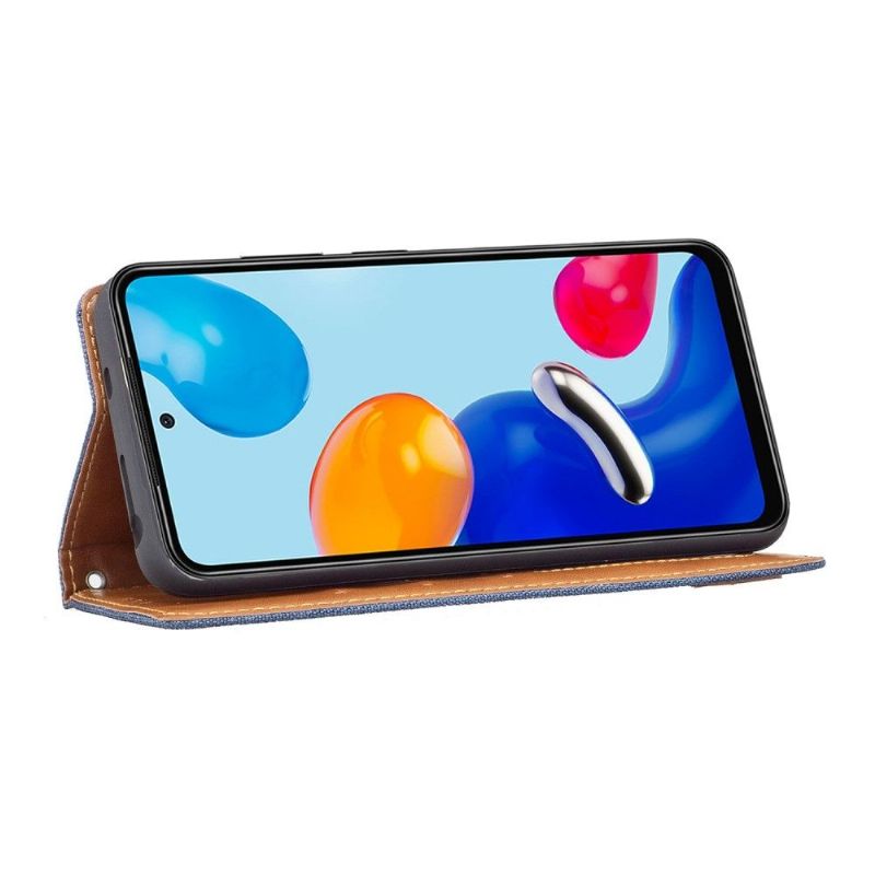 Flipové Pouzdro Na Xiaomi Redmi Note 11 / Note 11S Efekt Plátna Oxford