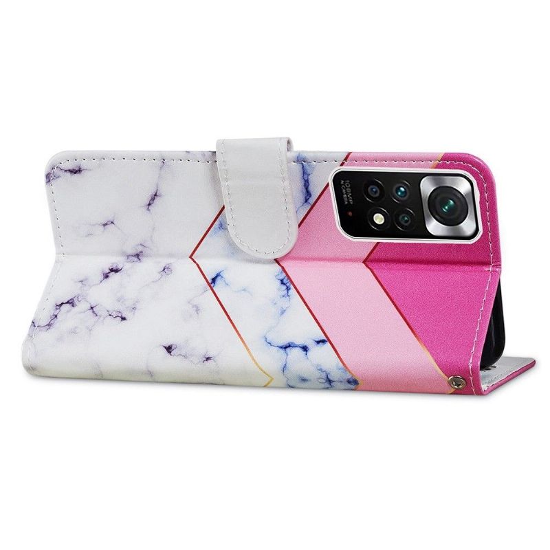 Flipové Pouzdro Na Xiaomi Redmi Note 11 / Note 11S Geometrie Mramoru
