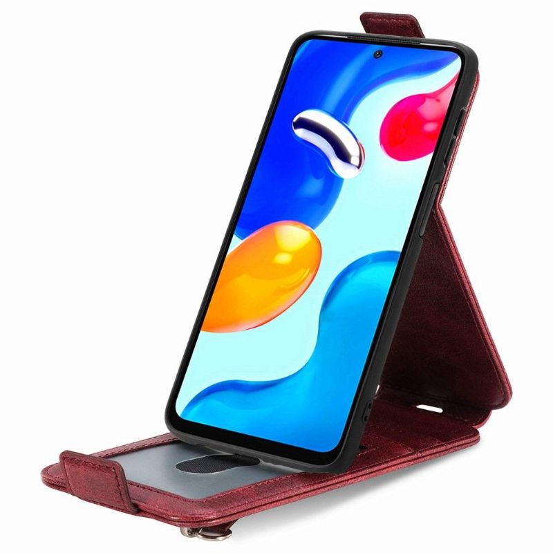 Flipové Pouzdro Na Xiaomi Redmi Note 11 / Note 11S Kožené Pouzdro Držák Karty S Vertikální Chlopní
