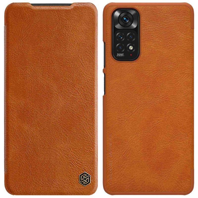 Flipové Pouzdro Na Xiaomi Redmi Note 11 / Note 11S Kožený Efekt Řady Qin