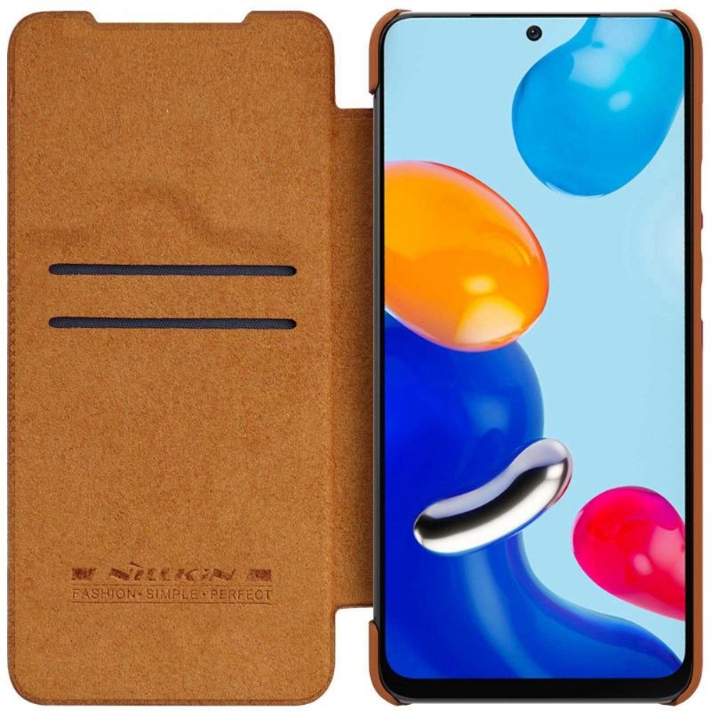 Flipové Pouzdro Na Xiaomi Redmi Note 11 / Note 11S Kožený Efekt Řady Qin
