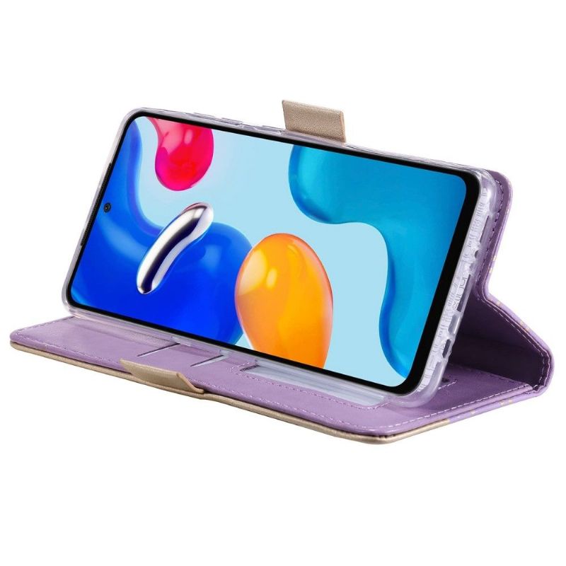 Flipové Pouzdro Na Xiaomi Redmi Note 11 / Note 11S Květinová Krajka S Koženým Efektem