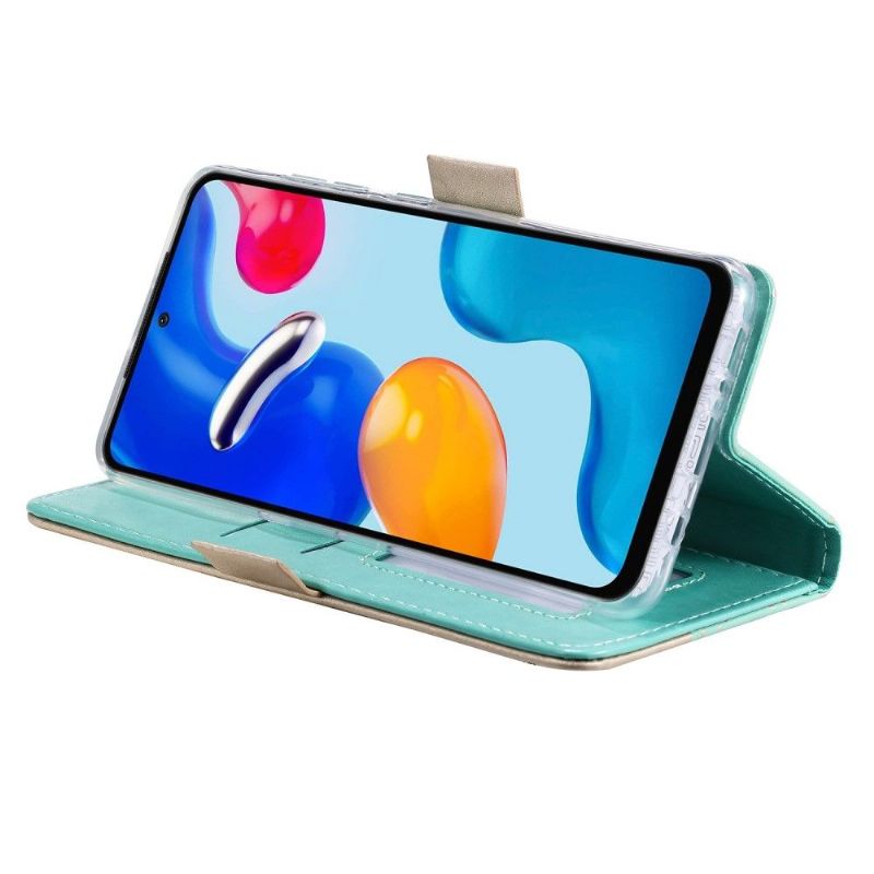 Flipové Pouzdro Na Xiaomi Redmi Note 11 / Note 11S Květinová Krajka S Koženým Efektem