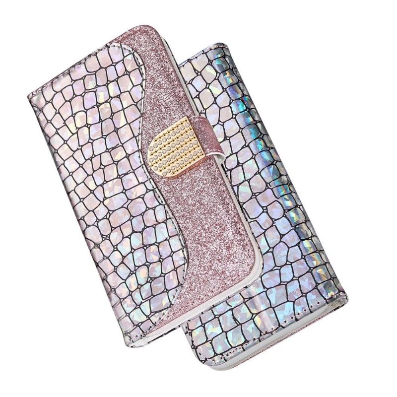 Flipové Pouzdro Na Xiaomi Redmi Note 11 / Note 11S Luxusní Flitry Croco