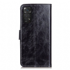 Flipové Pouzdro Na Xiaomi Redmi Note 11 / Note 11S Prošívání S Luxusním Koženým Efektem