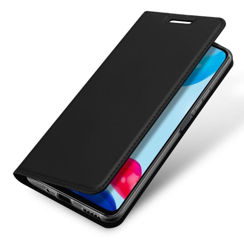 Kožené Pouzdro Folio Na Xiaomi Redmi Note 11 / Note 11S Obchodní Saténový Efekt