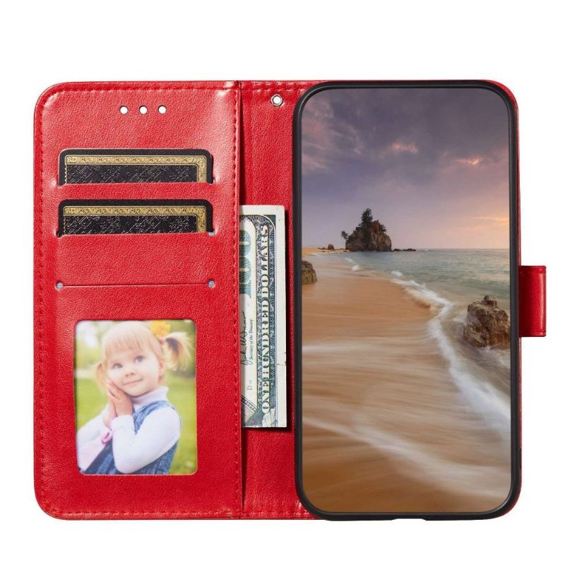 Kožené Pouzdro Na Xiaomi Redmi Note 11 / Note 11S Flipové Pouzdro Chlopeň Držáku Karty