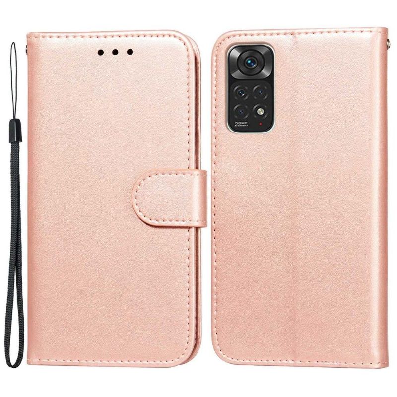 Kožené Pouzdro Na Xiaomi Redmi Note 11 / Note 11S Flipové Pouzdro Chlopeň Držáku Karty