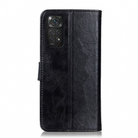 Kožené Pouzdro Na Xiaomi Redmi Note 11 / Note 11S Melodie S Koženým Efektem Khazneh