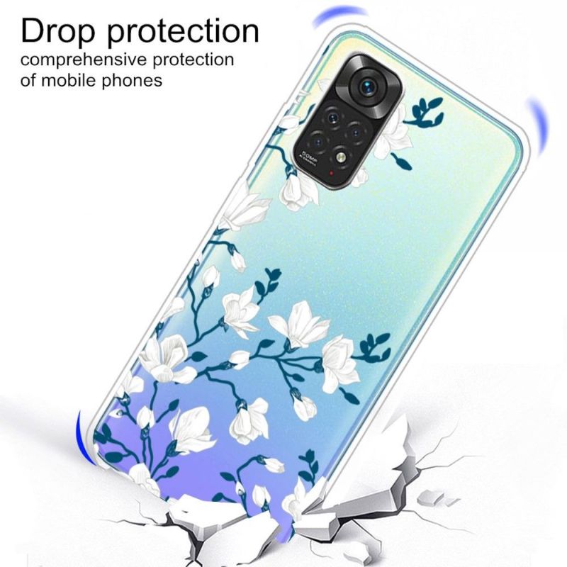 Kryt Na Xiaomi Redmi Note 11 / Note 11S Bílé Květy