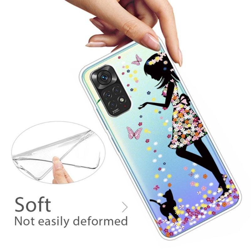 Kryt Na Xiaomi Redmi Note 11 / Note 11S Květinová Dívka