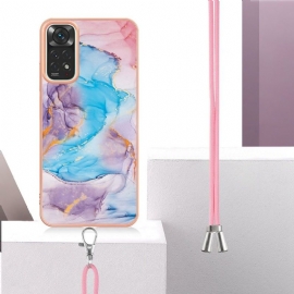 Kryt Na Xiaomi Redmi Note 11 / Note 11S Na Lana Modrý Mramor