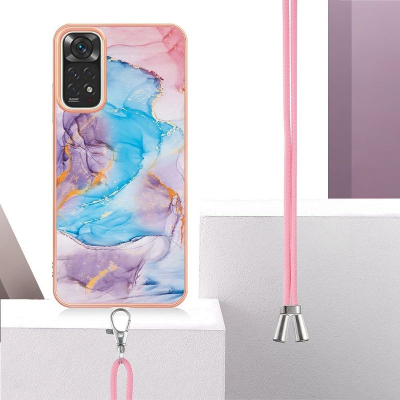 Kryt Na Xiaomi Redmi Note 11 / Note 11S Na Lana Modrý Mramor
