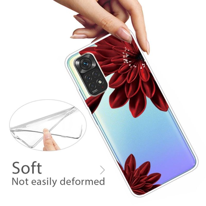Kryt Na Xiaomi Redmi Note 11 / Note 11S Červené Okvětní Lístky