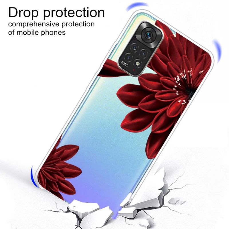Kryt Na Xiaomi Redmi Note 11 / Note 11S Červené Okvětní Lístky