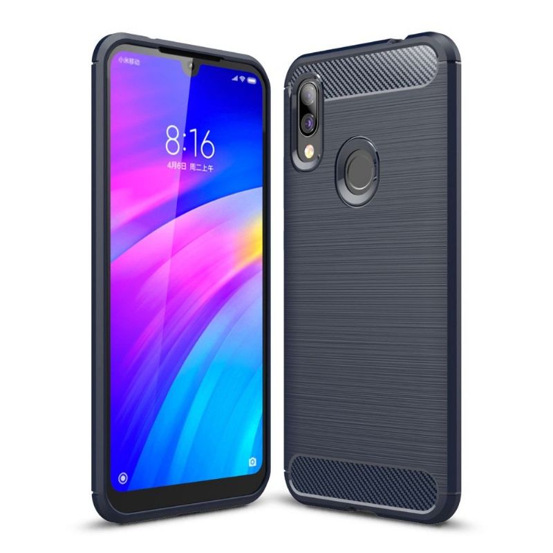 Kryty Na Mobil Na Xiaomi Redmi 7 Uhlíkový Kartáčovaný Gel