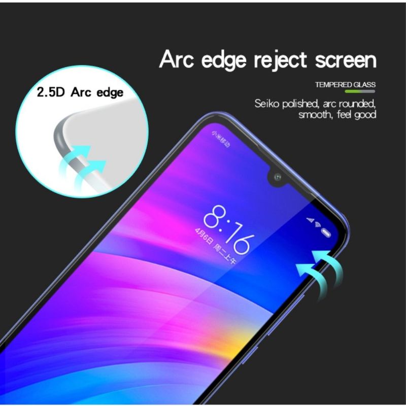Ochrana Obrazovky Z Tvrzeného Skla Xiaomi Redmi 7 V Plné Velikosti – Černá