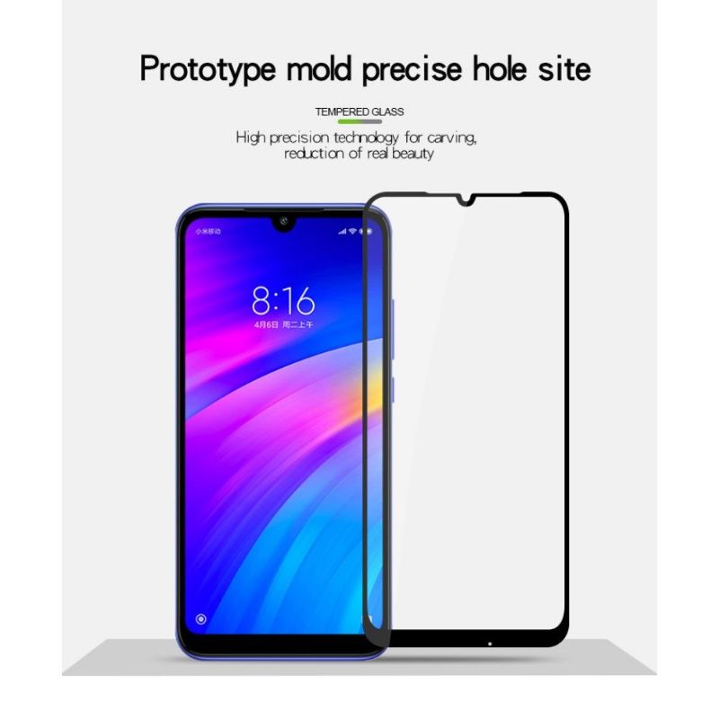 Ochrana Obrazovky Z Tvrzeného Skla Xiaomi Redmi 7 V Plné Velikosti – Černá